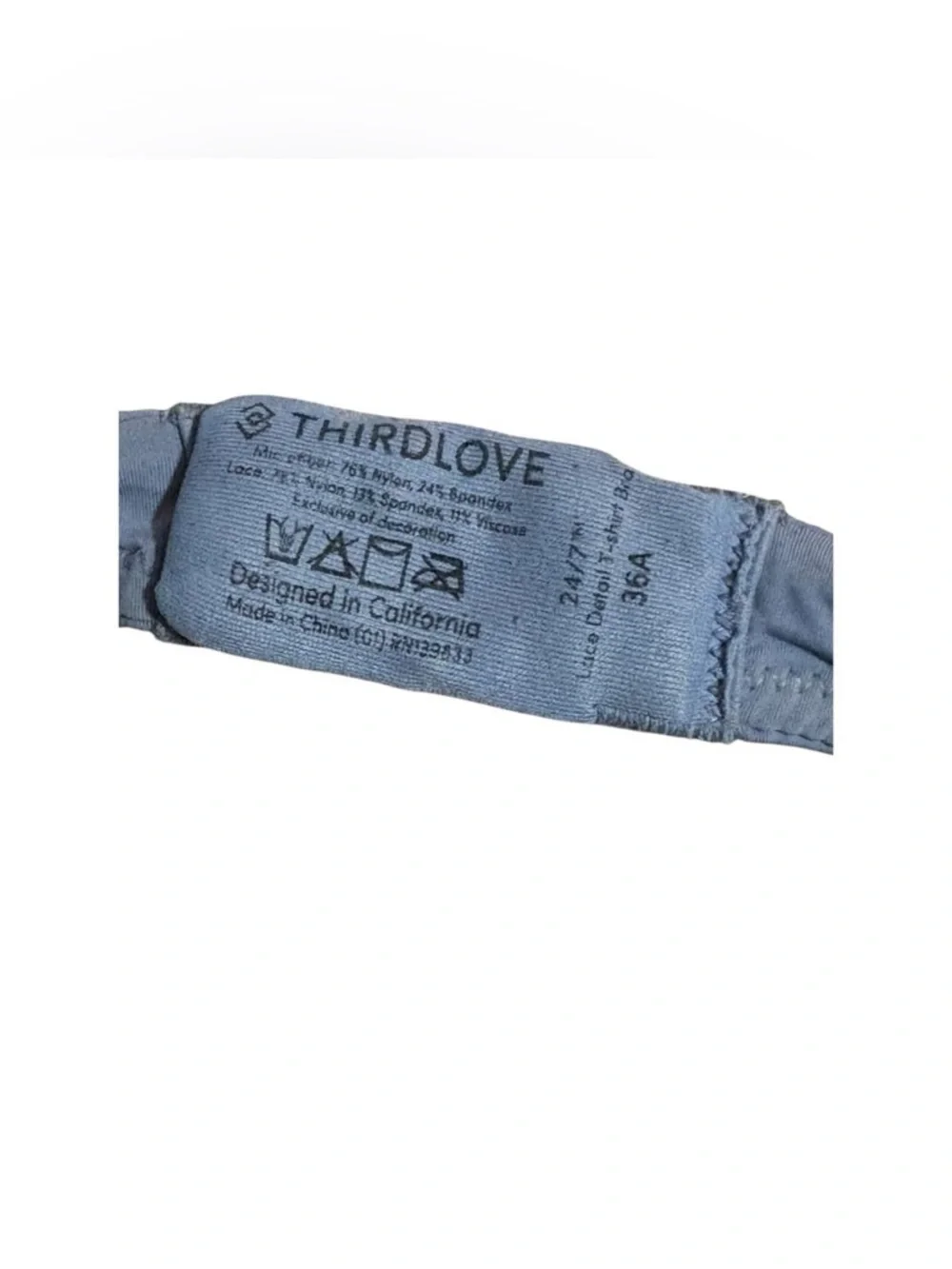 Third love 24/7 lace detail T-shirt bra
